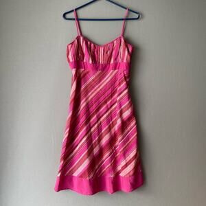 Antonio Melani sz 8 pink‎ 90s Y2k silk mini dress